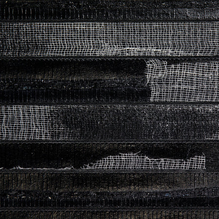 Black and White Raffia Gauze Net Wallcovering