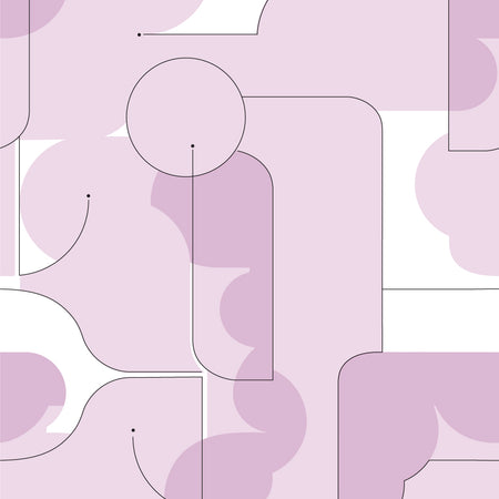 Oxygen Wallcovering - Pink