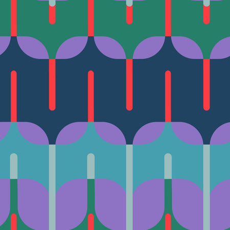 Soul Fever Wallcovering - Blue