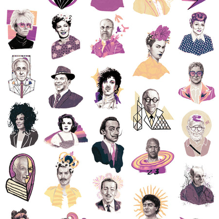 Iconographic Wallcovering - Complementary