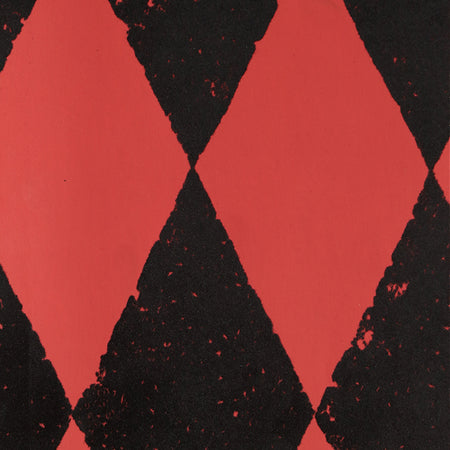 Harlequin Flocked Wallcovering - Red and Black