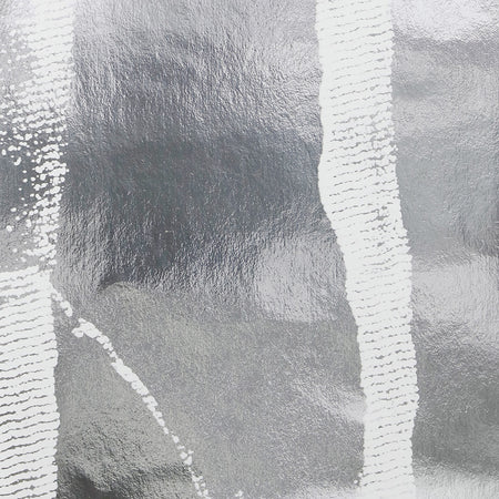 Aspen Tree Flocked Wallcovering - Silver