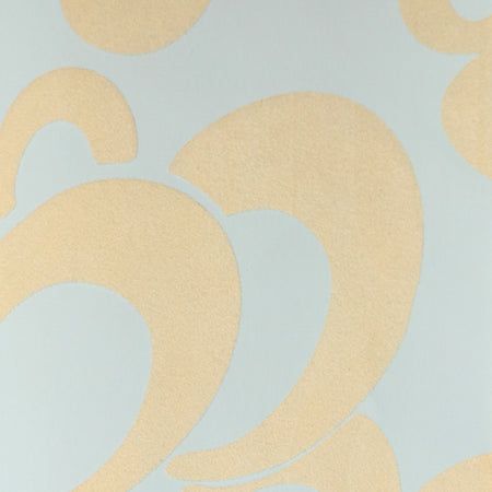 Spherule Flocked Wallcovering - Powder Blue
