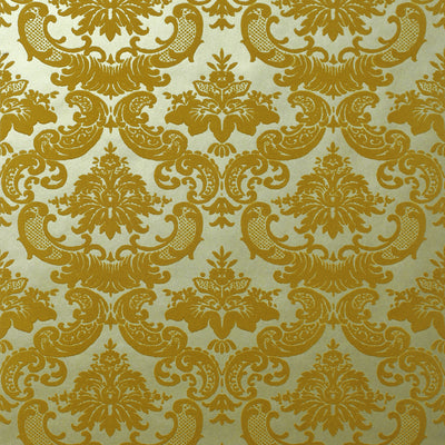 Madison Flocked Wallcovering - Golden