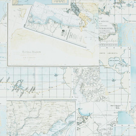 French Riviera - Blue Wallpaper