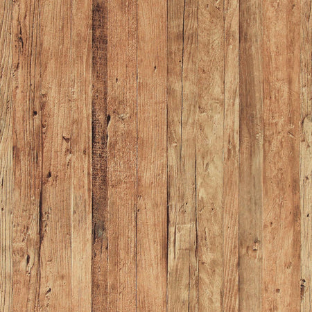 Beach Wood - Amber Brown Wallpaper