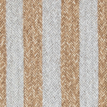 Rattan Stripe - Brown Wallpaper