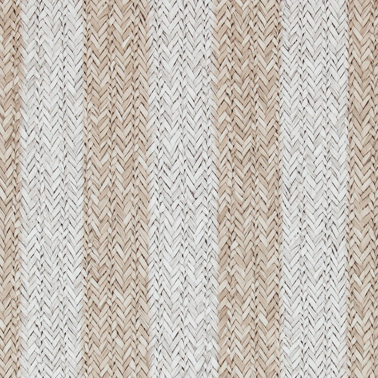 Rattan Stripe - Sand Wallpaper