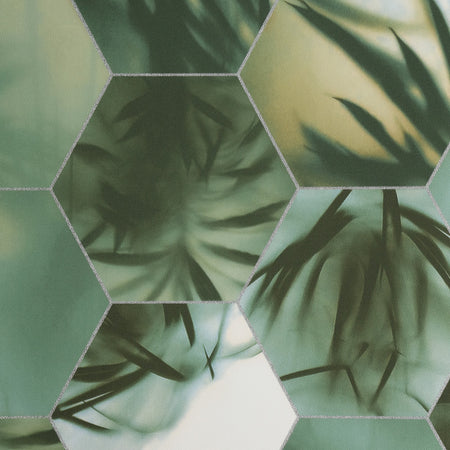 Hex Palm - Green Wallpaper