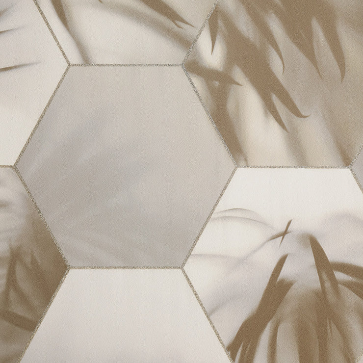 Hex Palm - Sand Wallpaper