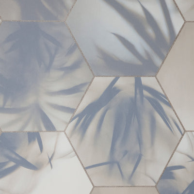 Hex Palm - Blue Wallpaper