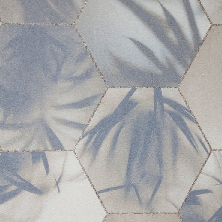 Hex Palm - Blue Wallpaper