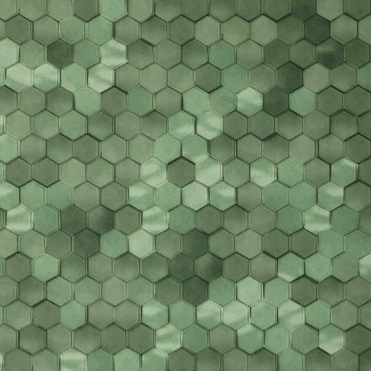 Hexagon - Green Wallpaper