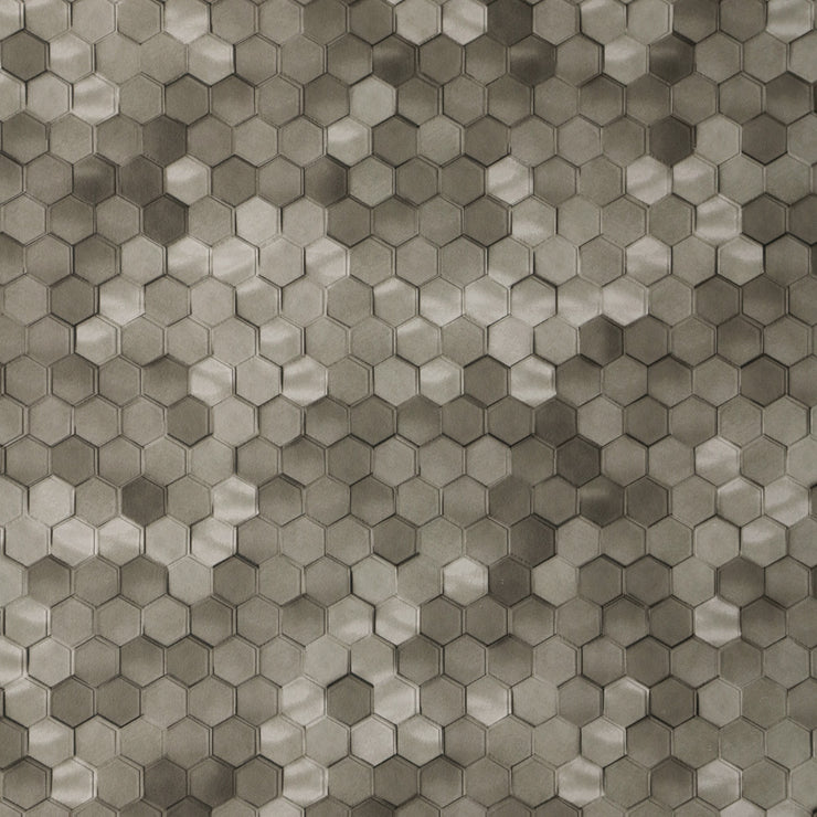 Hexagon - Warm Grey Wallpaper