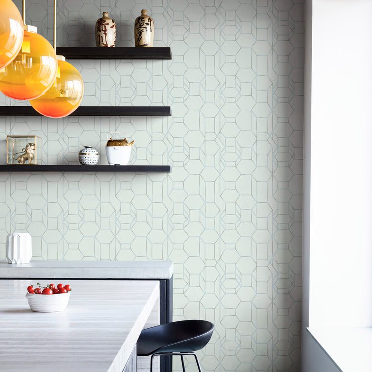 Wire Form Wallcovering - Mist
