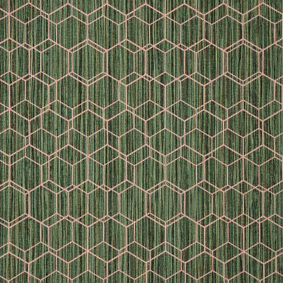 Wire Hex - Green Wallpaper
