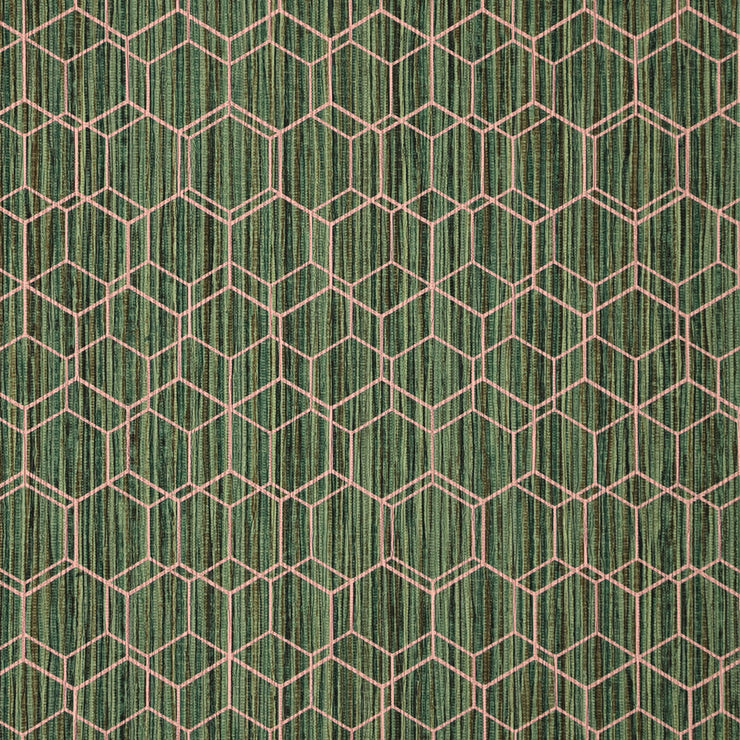 Wire Hex - Green Wallpaper