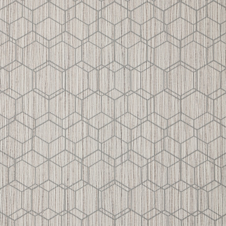Wire Hex - Soft Grey Wallpaper