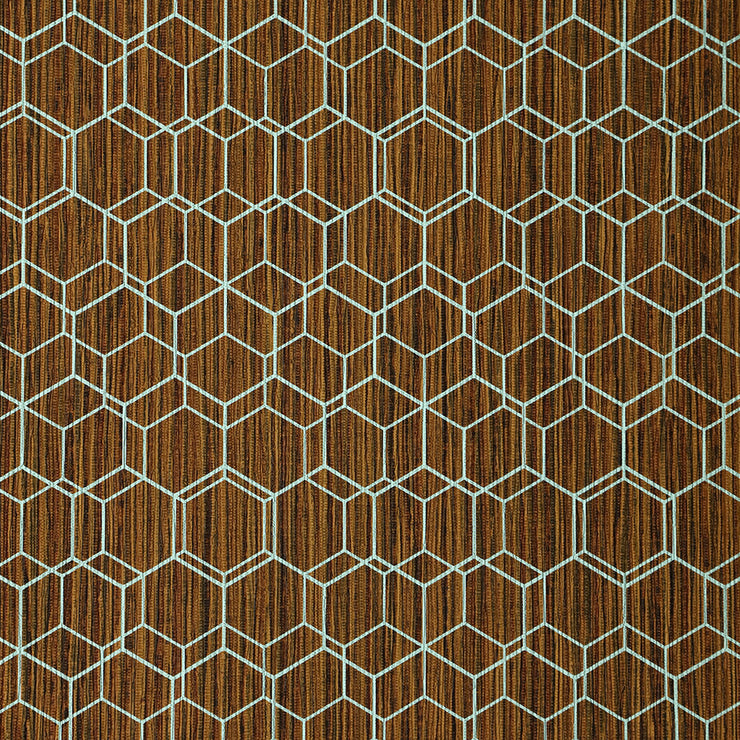 Wire Hex - Brown Wallpaper