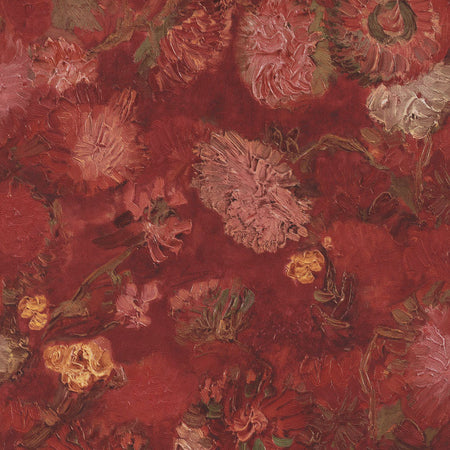 Chinese Asters - Red Wallpaper