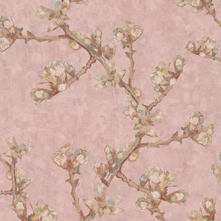 Almond Branch - Pink Wallpaper