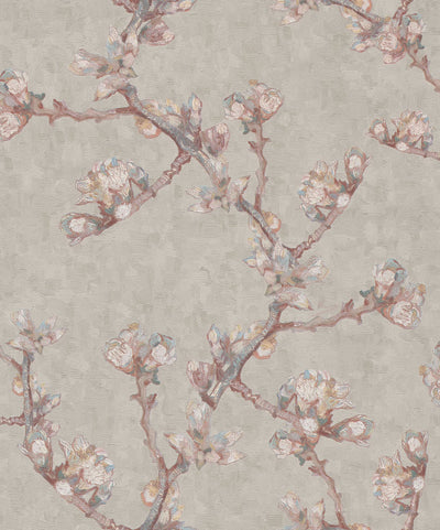 Almond Branch - Grey Wallpaper