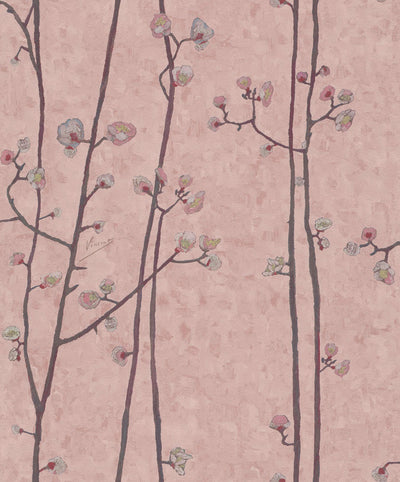 Flowering Plum Tree - Pink Wallpaper