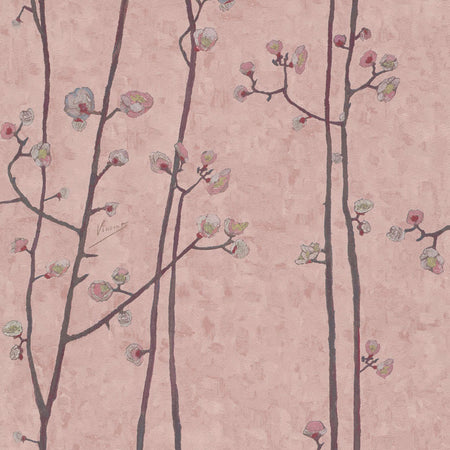 Flowering Plum Tree - Pink Wallpaper