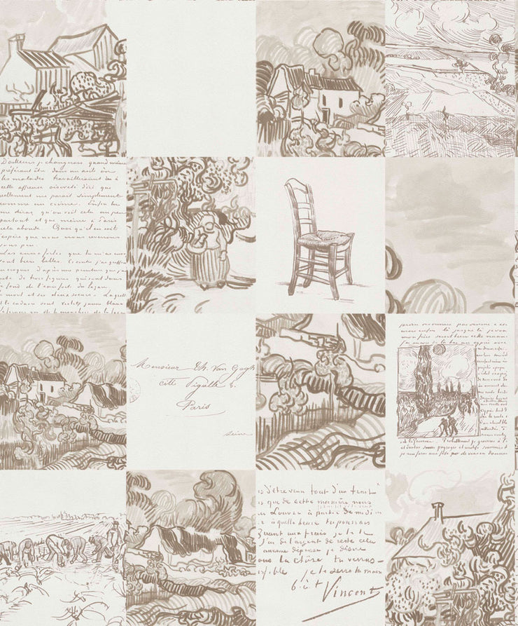 Sketchbook - Sepia Wallpaper