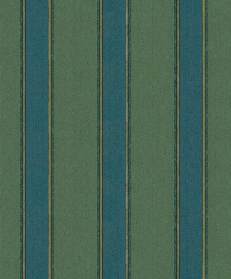 Fringy Stripe - Green Wallpaper
