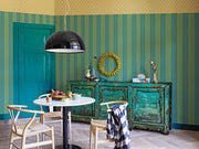 Fringy Stripe Wallcovering - Green