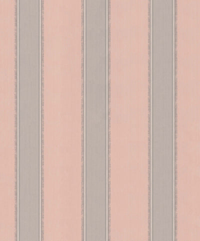 Fringy Stripe - Pink Wallpaper