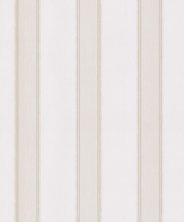 Fringy Stripe - White Wallpaper