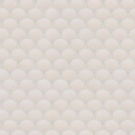 Roaring Roundings - Beige Wallpaper