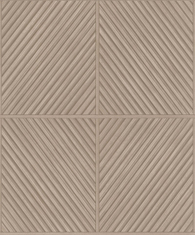Timber Lines - Brown Wallpaper