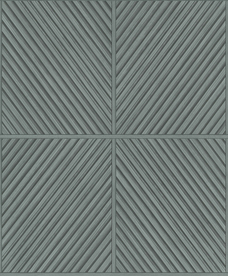 Timber Lines - Green Wallpaper