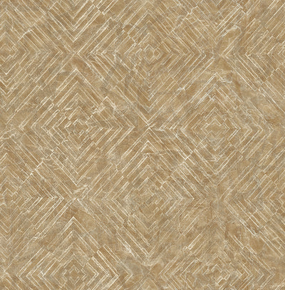 Labyrinth Gold Geometric Wallpaper Wallpaper