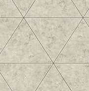 Polished Concrete Off-White Geometric Wallpaper Wallpaper