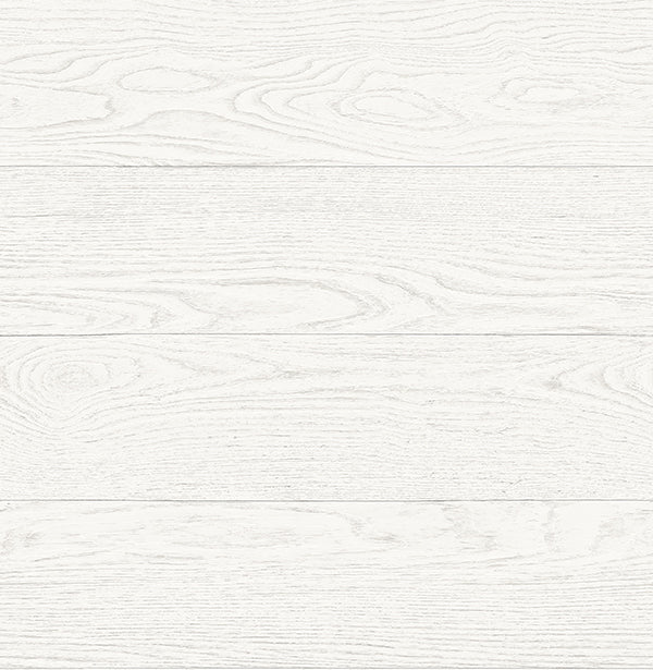 Salvaged Wood White Plank Wallpaper Wallpaper