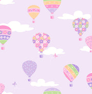 Hot Air Balloons Lilac Balloons Wallpaper