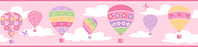 Balloons Pink Border Wallpaper