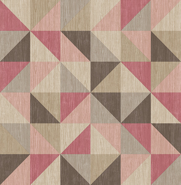 Puzzle Pink Geometric Wallpaper Wallpaper