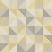 Puzzle Yellow Geometric Wallpaper Wallpaper