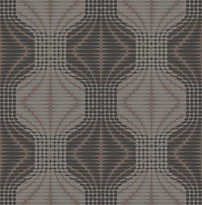 Optic Brown Geometric Wallpaper Wallpaper