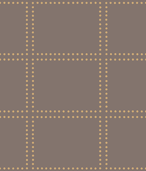 Gridlock Brown Geometric Wallpaper Wallpaper
