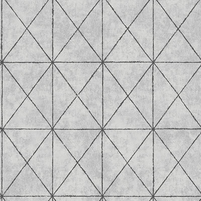 Intersection Silver Geometric Wallpaper Wallpaper
