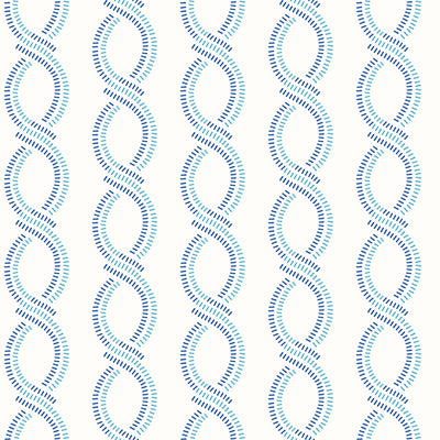 Helix Blue Stripe Wallpaper Wallpaper