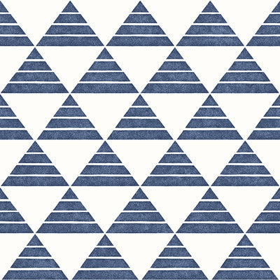 Summit Blue Triangle Wallpaper Wallpaper