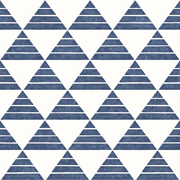 Summit Blue Triangle Wallpaper Wallpaper