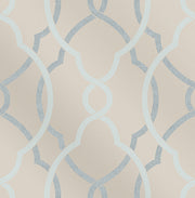 Sausalito Light Blue Lattice Wallpaper Wallpaper